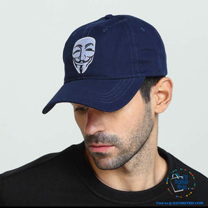 V For Vendetta Baseball Caps / Anonymous symbol, make your mark unisex styled baseball - I'LL TAKE THIS