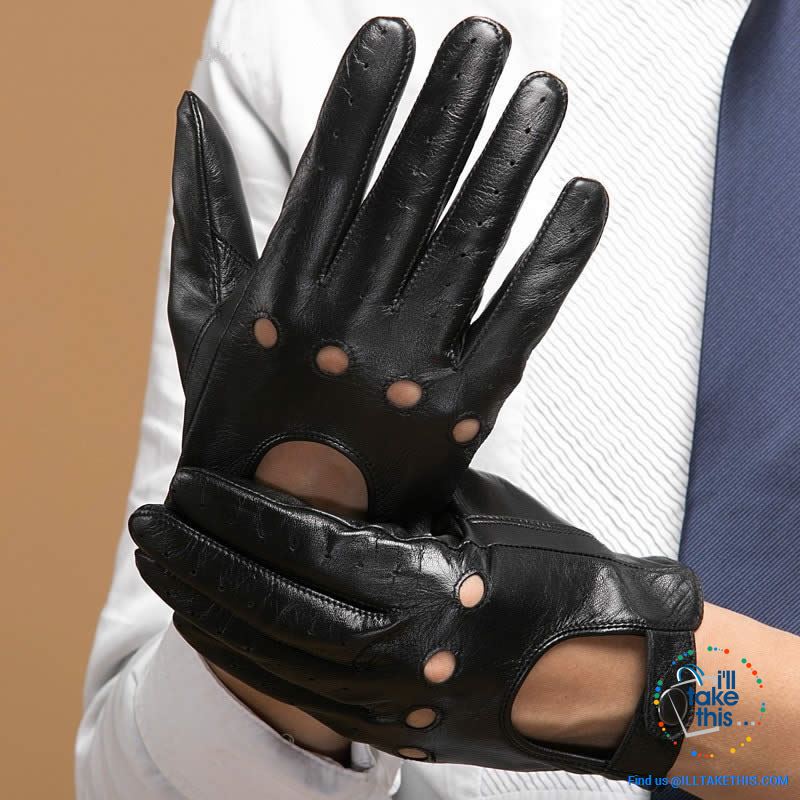 Porsha full Finger Men's Drivers Gloves handmade with Super-soft Goatskin - 2 Color options - I'LL TAKE THIS