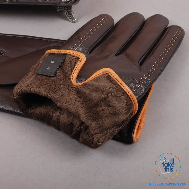 Genuine Leather soft Goatskin Gloves, fully lined with Touch Screen sensitivity options - I'LL TAKE THIS