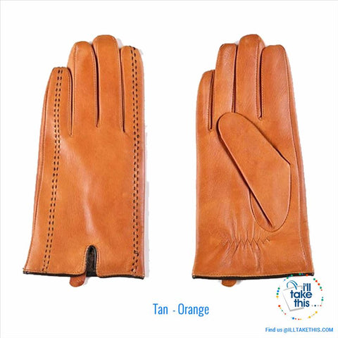 Image of Genuine Leather soft Goatskin Gloves, fully lined with Touch Screen sensitivity options - I'LL TAKE THIS