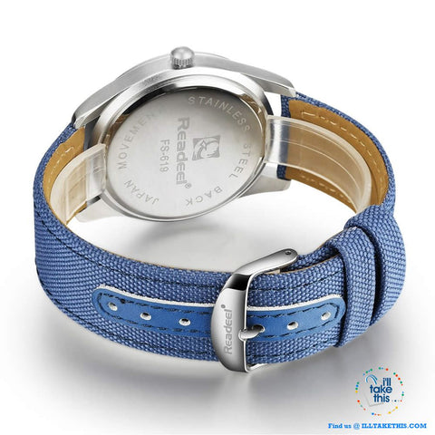 Image of ⌚ Men Limited Edition Military Styled Watches with Canvas Wristband - 3 Color Face/Band Options - I'LL TAKE THIS