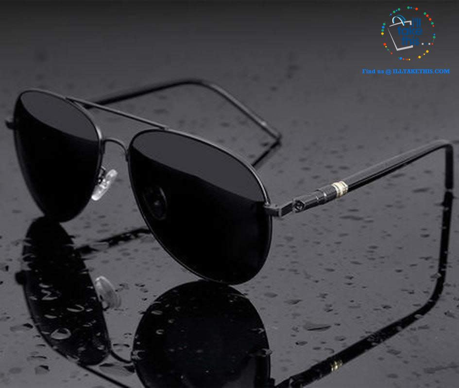 👨 Men's Pilot Style UV400 Polarized Sunglasses - Spring Arm's 4 color Options - I'LL TAKE THIS