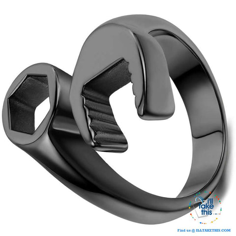 Image of 🔧 Men's Spanner/Wrench Stainless Steel Rings in Gold, Silver or Black - I'LL TAKE THIS