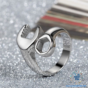 🔧 Men's Spanner/Wrench Stainless Steel Rings in Gold, Silver or Black