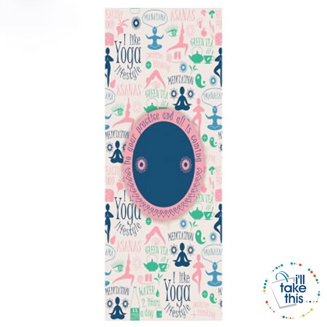 Microfiber Yoga Mat/Towel, Brighten up any Yoga practice with 21 Stylish and funky designs - I'LL TAKE THIS