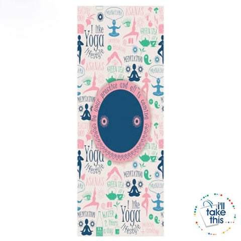 Image of Microfiber Yoga Mat/Towel, Brighten up any Yoga practice with 21 Stylish and funky designs - I'LL TAKE THIS