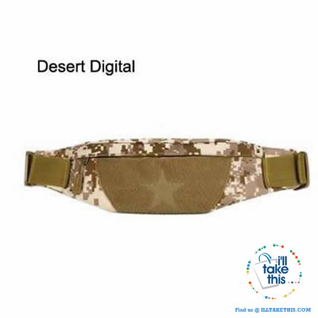 Military Inspire Tactical Waist Pack - Bum Bag suitable for the urban warrior - I'LL TAKE THIS