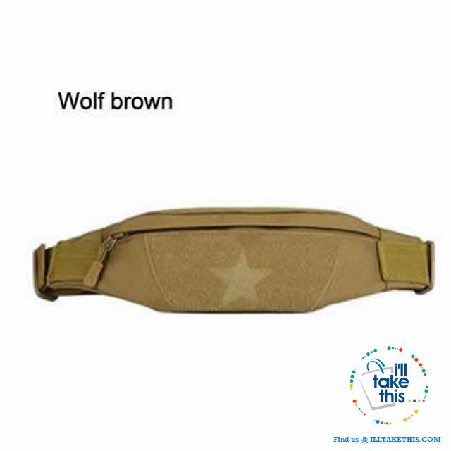 Military Inspire Tactical Waist Pack - Bum Bag suitable for the urban warrior - I'LL TAKE THIS