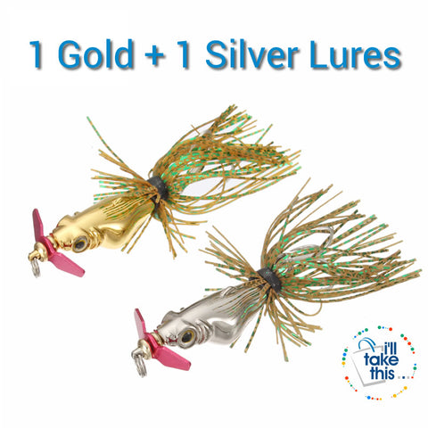 Image of Mini BASS Fishing lures, with Siren Propeller & Lifelike 3D Fisheye for added Attraction 5.5cm 25g - I'LL TAKE THIS