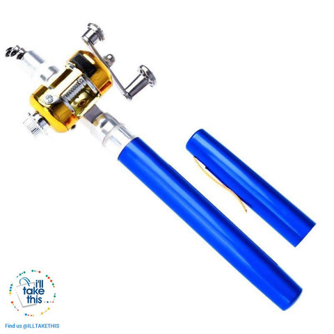 Image of Mini Portable Aluminium Alloy Telescopic Pocket Pen Shape Fishing Rod and Reel - I'LL TAKE THIS