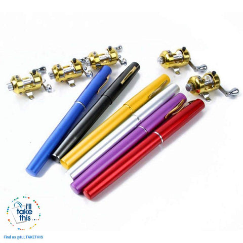 Image of Mini Portable Aluminium Alloy Telescopic Pocket Pen Shape Fishing Rod and Reel - I'LL TAKE THIS