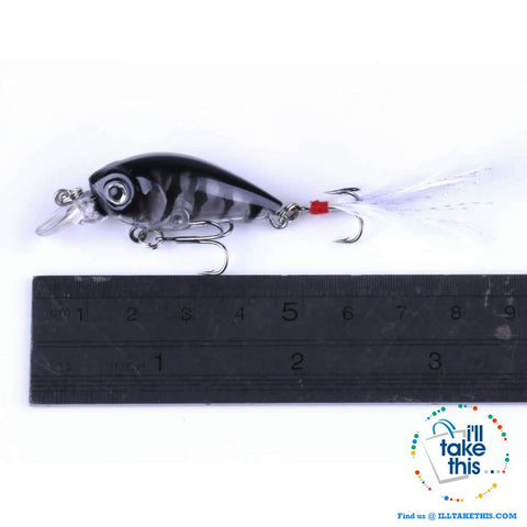 Image of Pack of 5 Crankbait Mini Chubby Fishing Lures  / 45mm 3.4g 0-0.3M - I'LL TAKE THIS