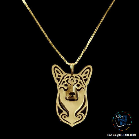 Image of Pembroke Welsh Corgi Pendant with Bonus Link chance Necklace, 3 Color Choices - I'LL TAKE THIS