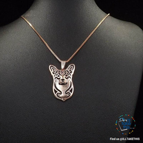 Image of Pembroke Welsh Corgi Pendant with Bonus Link chance Necklace, 3 Color Choices - I'LL TAKE THIS