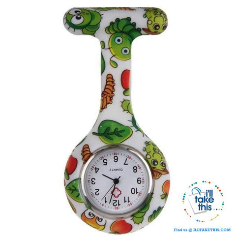 Image of Pocket Watch Nurse Watch Fob Hanging Medical style, Silicone Stainless Round Dial Quartz Fob watch - I'LL TAKE THIS