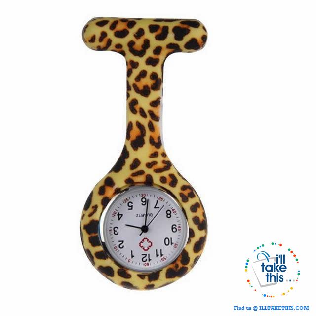 Pocket Watch Nurse Watch Fob Hanging Medical style, Silicone Stainless Round Dial Quartz Fob watch - I'LL TAKE THIS