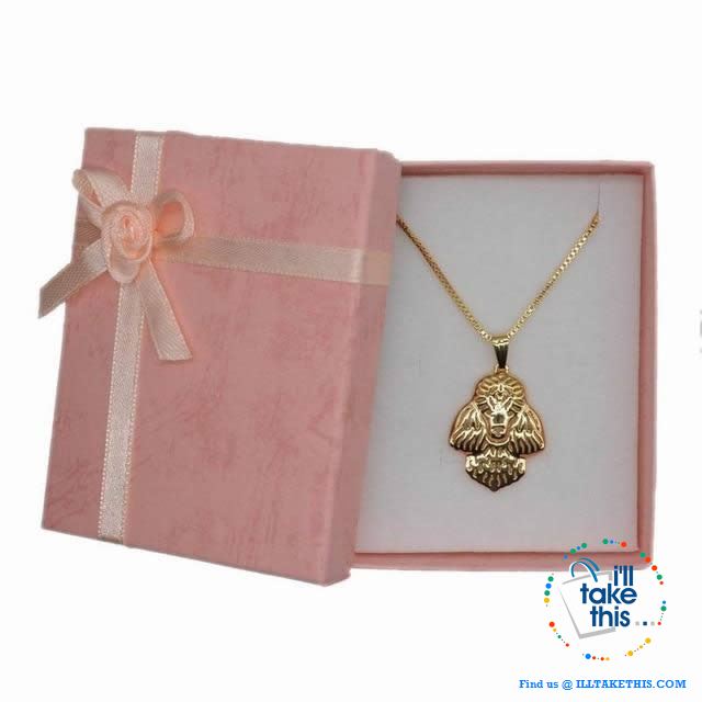 Super Cute Poodle Dog Pendant in Rose Gold, Gold or Silver plating with Bonus Necklace - I'LL TAKE THIS