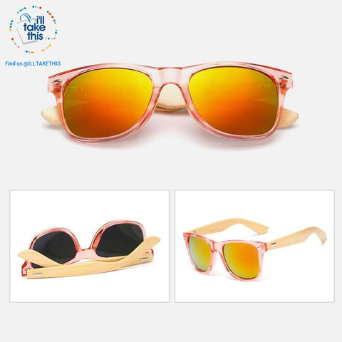 Image of Wooden Vintage Wayfarer Retro Sunglasses 20 Colors - UV 400 UVA/UB Protection Mirrored Polycarb Lens - I'LL TAKE THIS