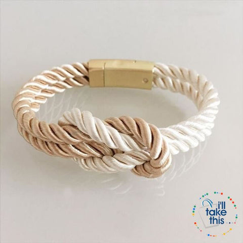 Image of Nautical Braided Nylon Rope Bracelet with Magnet Clasp - Uni-Sex - I'LL TAKE THIS