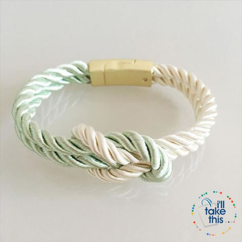 Image of Nautical Braided Nylon Rope Bracelet with Magnet Clasp - Uni-Sex - I'LL TAKE THIS