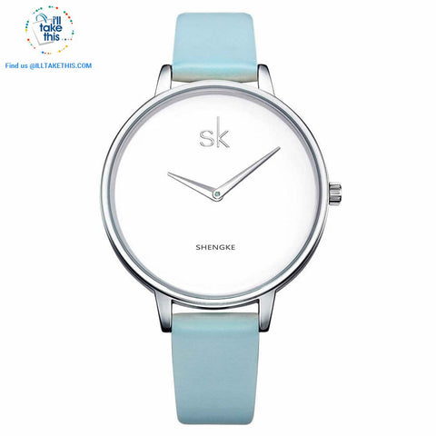 Image of Minimalist Women's Round Wrist Watch in Gold or Silver - I'LL TAKE THIS