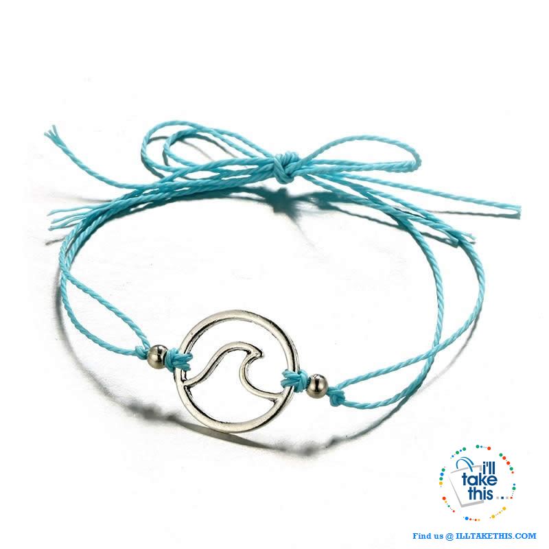 Shabby Chic Wave Bracelet/Anklets for Women Girl - 4 Color Rope options - I'LL TAKE THIS