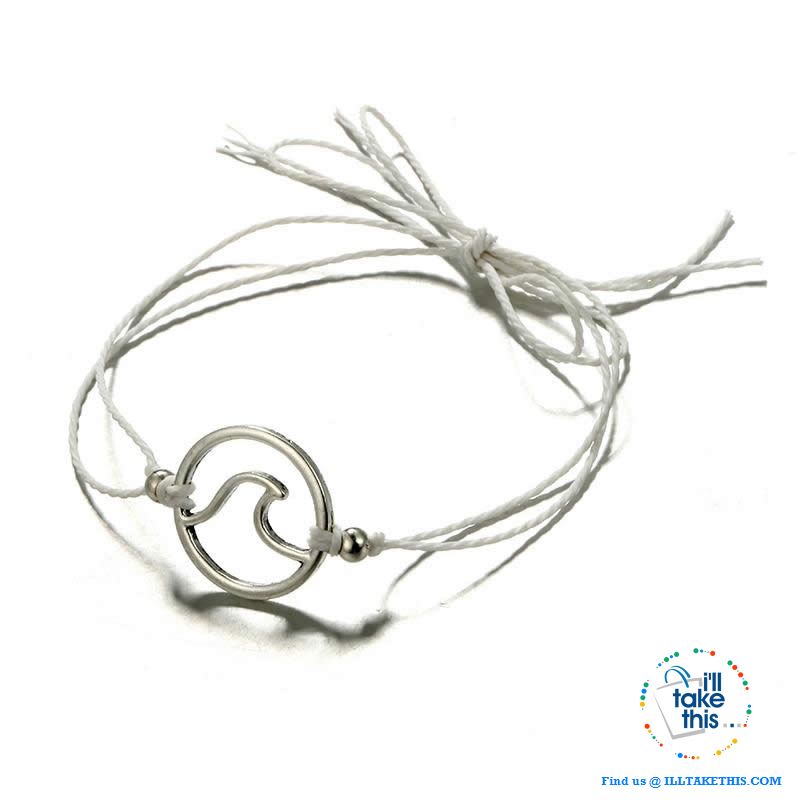 Shabby Chic Wave Bracelet/Anklets for Women Girl - 4 Color Rope options - I'LL TAKE THIS