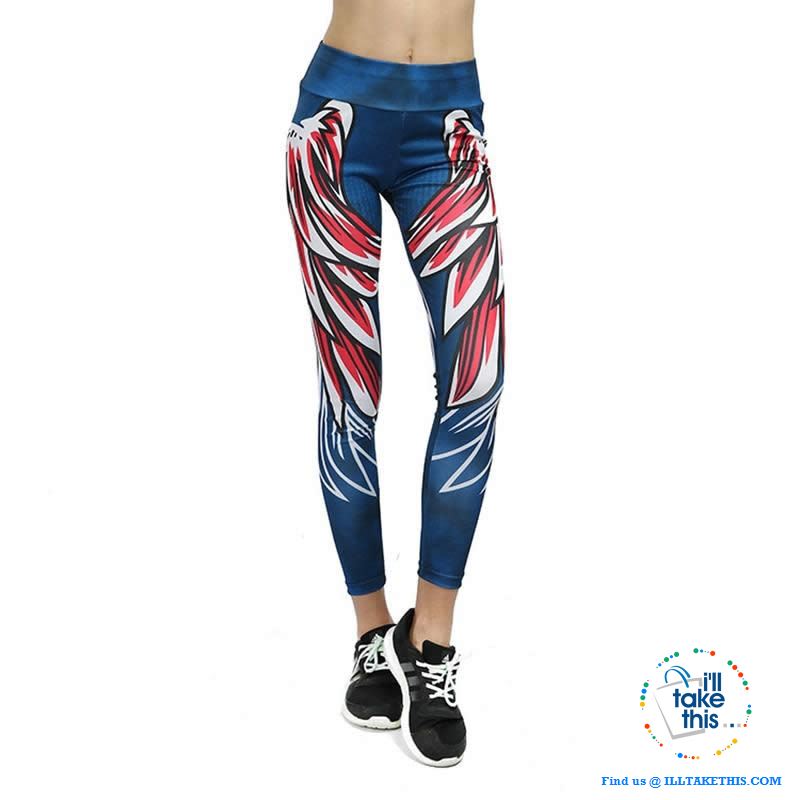 Sheer Angel Wing 3D Printed Women's Leggings/Work Out Pants - 4 Colored Options - I'LL TAKE THIS