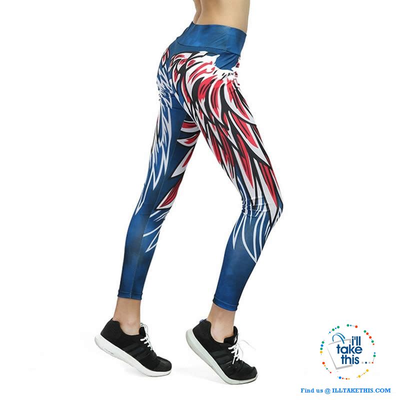 Sheer Angel Wing 3D Printed Women's Leggings/Work Out Pants - 4 Colored Options - I'LL TAKE THIS