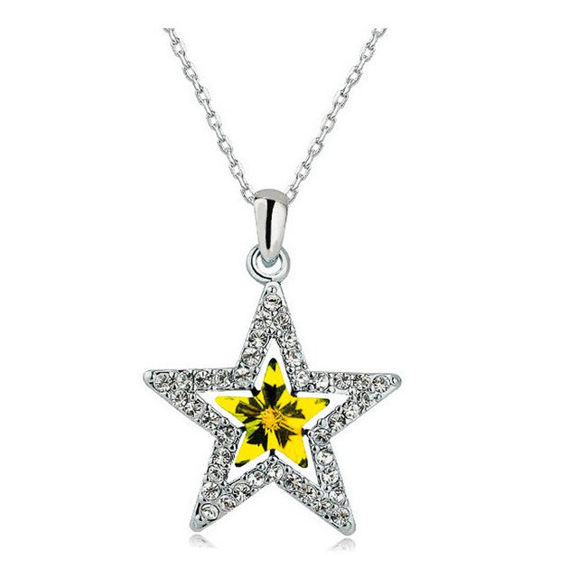 Crystal Star Pendant + Necklace - 6 Colors, Great fashion jewelry ⭐ - I'LL TAKE THIS
