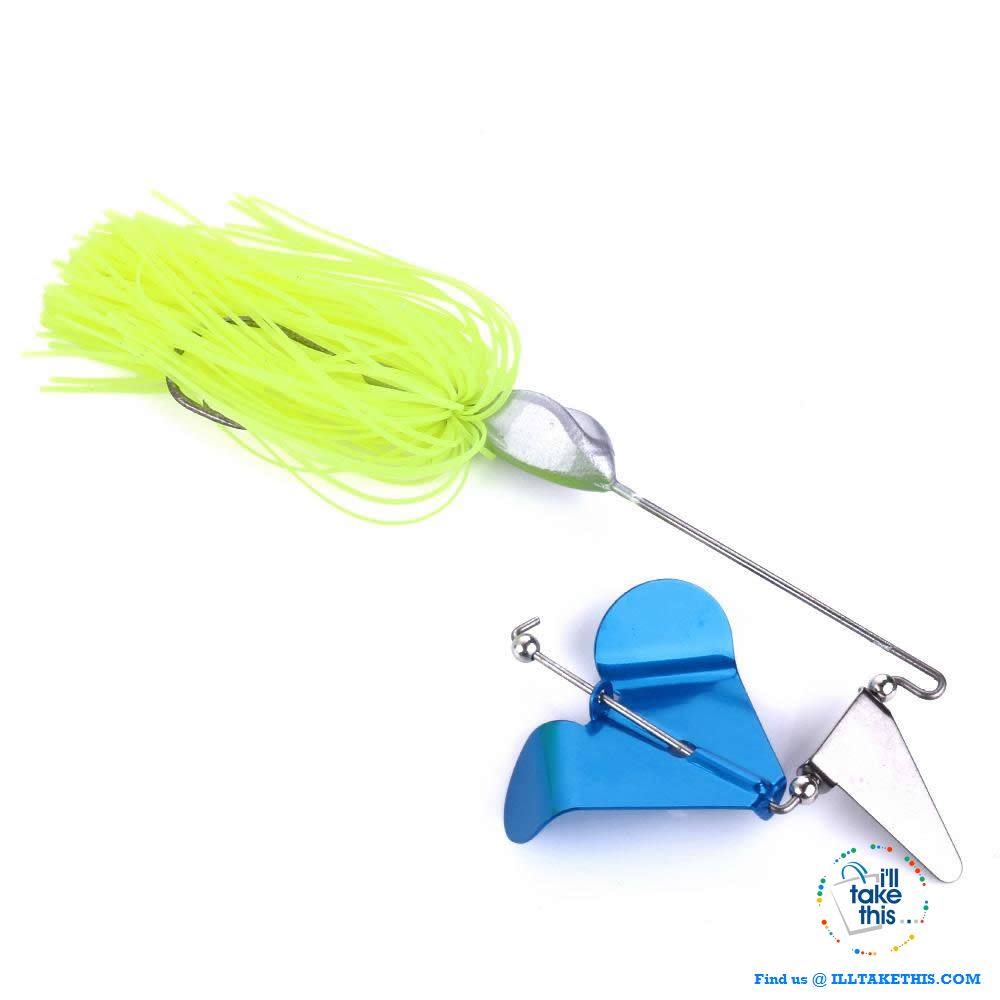 Single Prop Clacker Spinnerbait IDEAL Swisher Buzzbait suit BASS - 4 pack Spinner Fishing Tackle Set - I'LL TAKE THIS