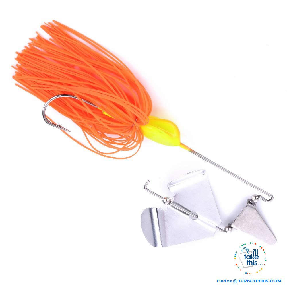 Single Prop Clacker Spinnerbait IDEAL Swisher Buzzbait suit BASS - 4 pack Spinner Fishing Tackle Set - I'LL TAKE THIS
