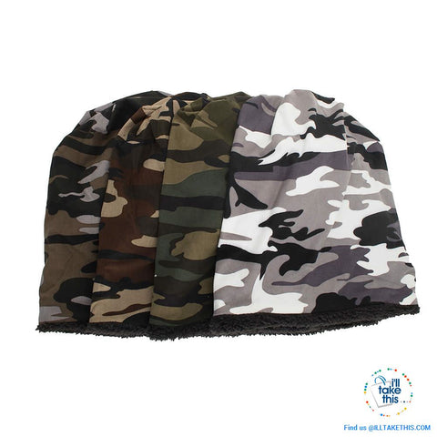 Image of Ladies and Gents Cool Camouflage themed Beanie, great look 4 colors options ideal his and hers pair - I'LL TAKE THIS