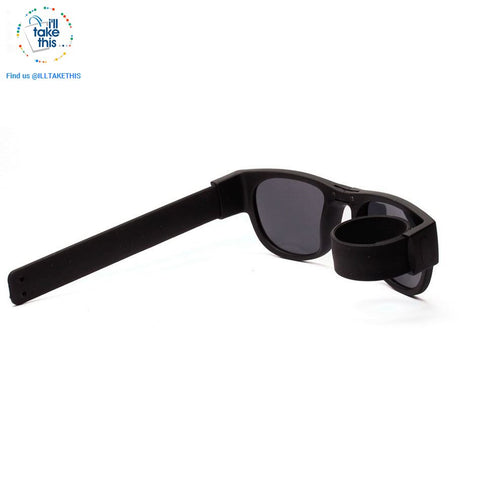 Image of Slap Sunglasses Polarized Slappable Bracelet Sun Glasses for Men/Women Unique Wristband Fold Shades - I'LL TAKE THIS