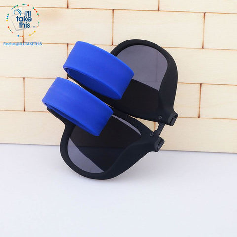 Image of Slap Sunglasses Polarized Slappable Bracelet Sun Glasses for Men/Women Unique Wristband Fold Shades - I'LL TAKE THIS
