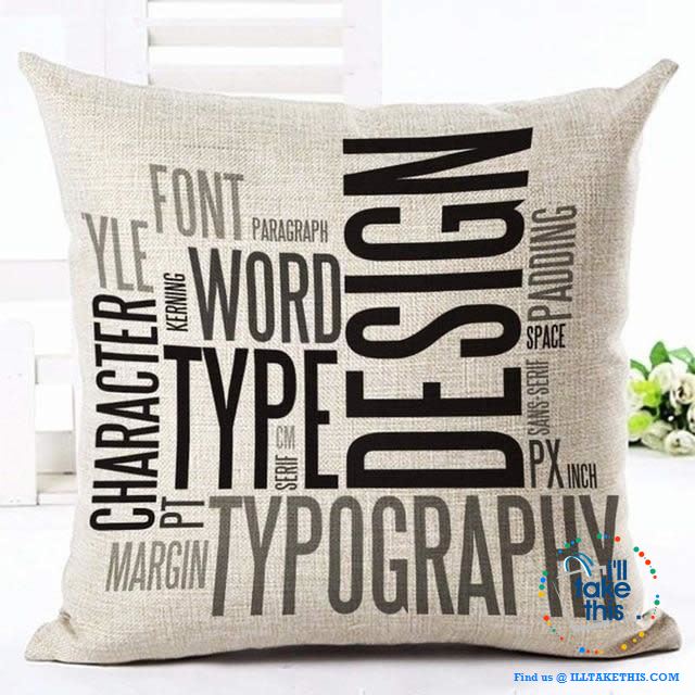 Create the mood in your home with these special occasions Cotton linen throw cushion pillowcases - I'LL TAKE THIS