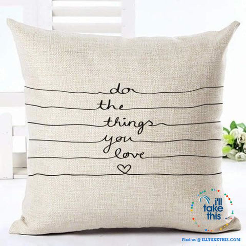 Image of Create the mood in your home with these special occasions Cotton linen throw cushion pillowcases - I'LL TAKE THIS