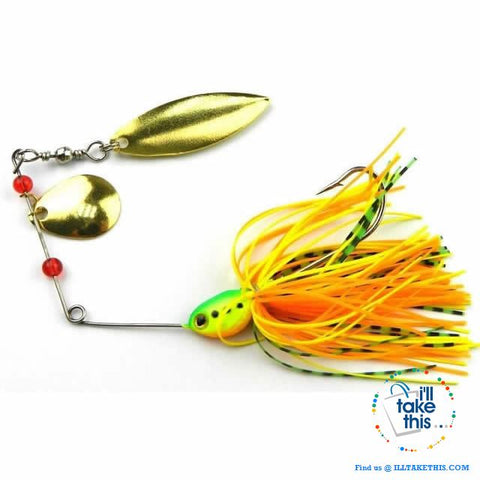 Image of Spinnerbaits Rotating sequins fishing Lures buzz baits - 5 colored Skirt Options - I'LL TAKE THIS