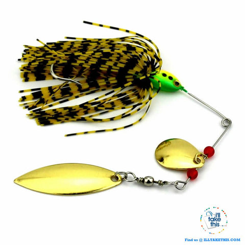 Image of Spinnerbaits Rotating sequins fishing Lures buzz baits - 5 colored Skirt Options - I'LL TAKE THIS