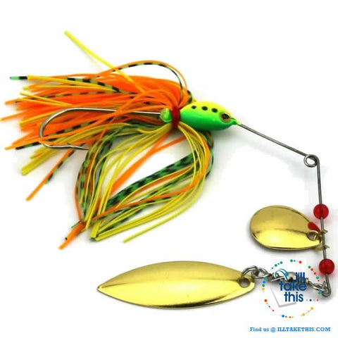 Image of Spinnerbaits Rotating sequins fishing Lures buzz baits - 5 colored Skirt Options - I'LL TAKE THIS