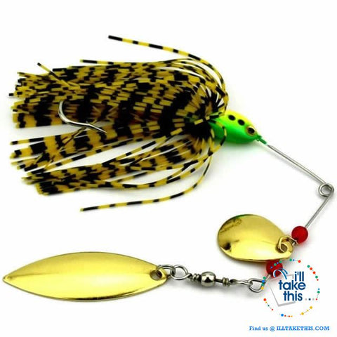 Image of Spinnerbaits Rotating sequins fishing Lures buzz baits - 5 colored Skirt Options - I'LL TAKE THIS