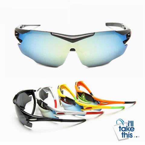 Image of Sports UV400 protective Sunglasses for Bicycle, Skiing, Jogging, Fishing or just as driving glasses - I'LL TAKE THIS