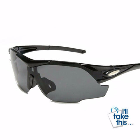 Image of Sports UV400 protective Sunglasses for Bicycle, Skiing, Jogging, Fishing or just as driving glasses - I'LL TAKE THIS