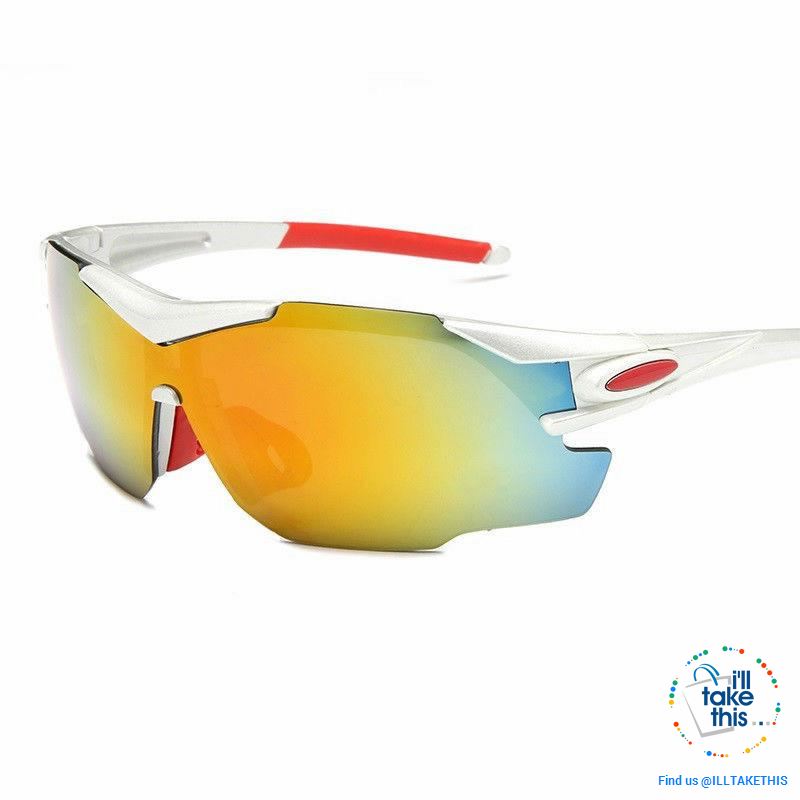 Sports UV400 protective Sunglasses for Bicycle, Skiing, Jogging, Fishing or just as driving glasses - I'LL TAKE THIS