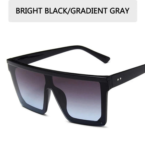 Image of Designer Unisex Oversized SQUARE Sunglasses - Vintage Brand Designer Silver Mirror Sun Glasses - I'LL TAKE THIS