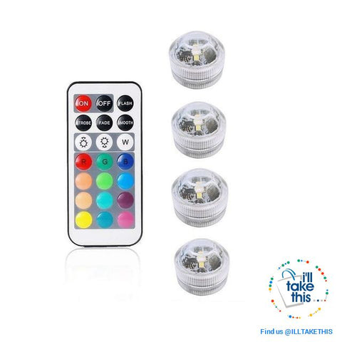 Image of Built-in Super bright LED Tea Lights - Waterproof RGB Submersible LED Light - I'LL TAKE THIS