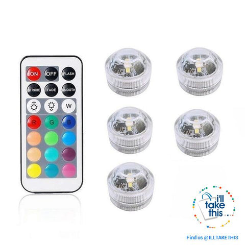 Image of Built-in Super bright LED Tea Lights - Waterproof RGB Submersible LED Light - I'LL TAKE THIS