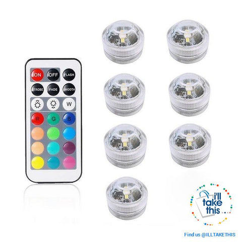 Image of Built-in Super bright LED Tea Lights - Waterproof RGB Submersible LED Light - I'LL TAKE THIS