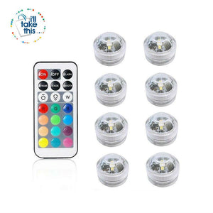 Built-in Super bright LED Tea Lights - Waterproof RGB Submersible LED Light - I'LL TAKE THIS