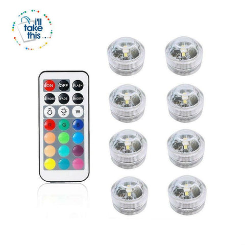Image of Built-in Super bright LED Tea Lights - Waterproof RGB Submersible LED Light - I'LL TAKE THIS
